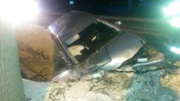 63-letni pijany kierowca wpadł do rowu prz ulicy Katowickiej